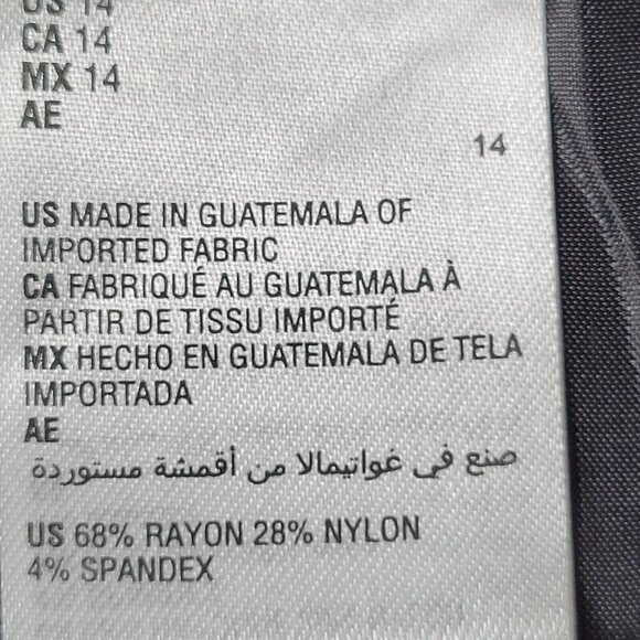 INC International Concepts Sz 14 Black Plaid Bootleg Pants Business Casual NWT - Picture 8 of 8